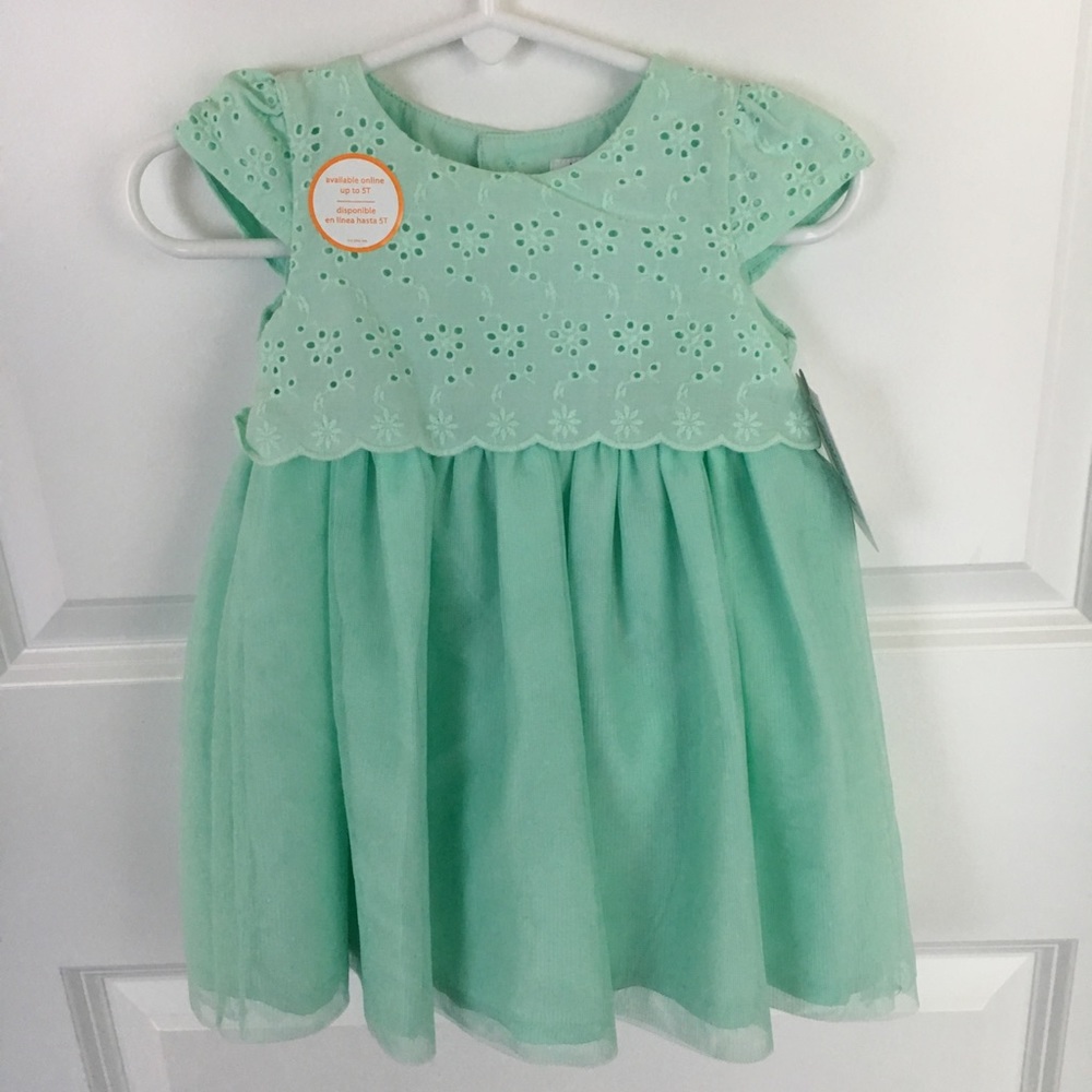 Eyelet Mint Toddler Dress 💕  9 Month Size